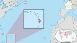 Endêmico da ilha Martinica (em destaque)