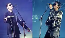 Massive Attack se apresentando no palco.