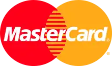 Logotipo com discos que não são sobrepostos, mas se cruzam, com finas linhas horizontais de cada lado entrelaçadas