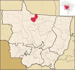 Localização de Alta Floresta em Mato Grosso