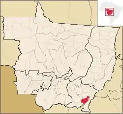 Localização de Alto Garças em Mato Grosso