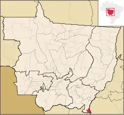 Localização de Alto Taquari em Mato Grosso