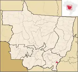 Localização de Araguainha em Mato Grosso