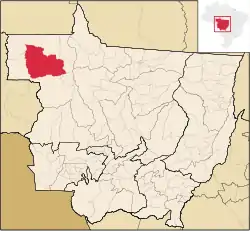 Localização de Aripuanã em Mato Grosso