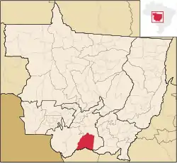Localização de Barão de Melgaço em Mato Grosso