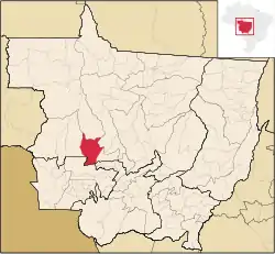 Localização de Campo Novo do Parecis em Mato Grosso