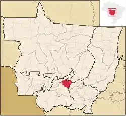 Localização de Chapada dos Guimarães em Mato Grosso