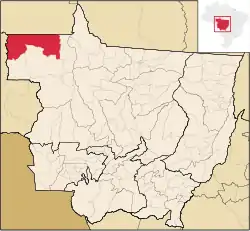 Localização de Colniza em Mato Grosso