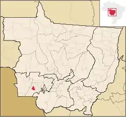 Localização de Figueirópolis d'Oeste em Mato Grosso