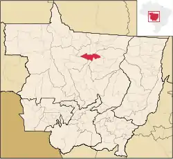 Localização de Itaúba em Mato Grosso