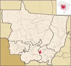 Localização de Jaciara em Mato Grosso
