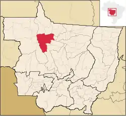 Localização de Juara em Mato Grosso