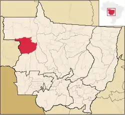 Localização de Juína em Mato Grosso