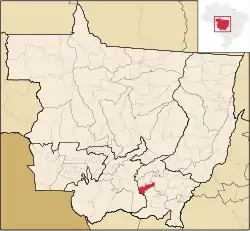 Localização de Juscimeira em Mato Grosso
