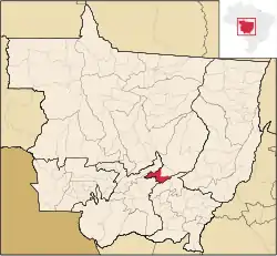 Localização de Nova Brasilândia em Mato Grosso
