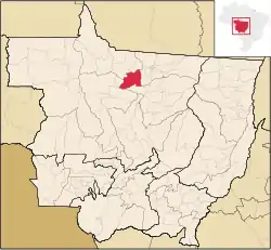 Localização de Nova Canaã do Norte em Mato Grosso