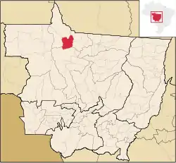 Localização de Nova Monte Verde em Mato Grosso