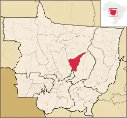 Localização de Nova Ubiratã em Mato Grosso