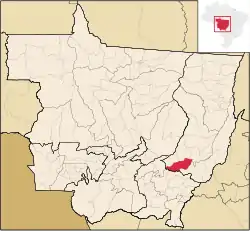 Localização de Novo São Joaquim em Mato Grosso