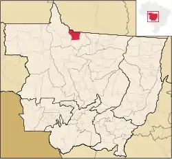 Localização de Paranaíta em Mato Grosso