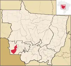 Localização de Pontes e Lacerda em Mato Grosso