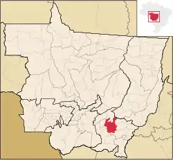 Localização de Poxoréu em Mato Grosso