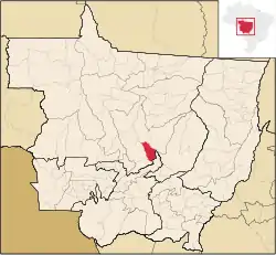 Localização de Santa Rita do Trivelato em Mato Grosso