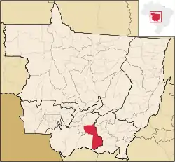 Localização de Santo Antônio de Leverger em Mato Grosso