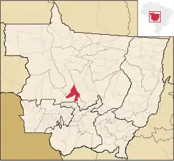 Localização de São José do Rio Claro em Mato Grosso