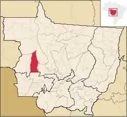 Localização de Sapezal em Mato Grosso