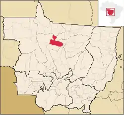 Localização de Tabaporã em Mato Grosso