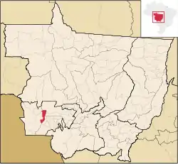 Localização de Vale de São Domingos em Mato Grosso