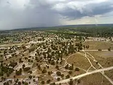 Vista área de Maun em 2007