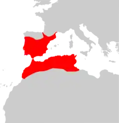 Mapa de distribuição