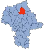 Localização do Condado de Maków na Mazóvia.