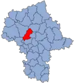 Localização do Condado de Nowy Dwór Mazowiecki na Mazóvia.