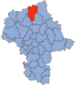 Localização do Condado de Przasnysz na Mazóvia.