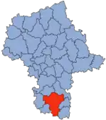 Localização do Condado de Radom na Mazóvia.