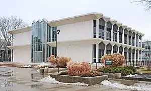 Centro de Conferências McGregor Memorial, na Wayne State University, Detroit, 1958