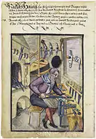 Ilustração do livro Hausbuch der Mendelschen Zwölfbrüderstiftung (1605).