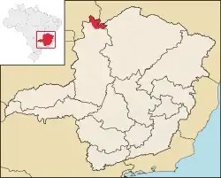 Localização de Formoso em Minas Gerais