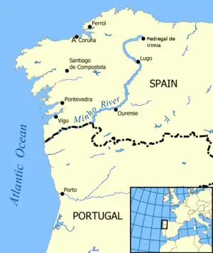 Localização do Rio Minho