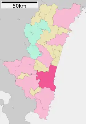 Localização de Miyazaki