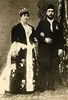 Casamento de Teufique Paxá e Emine Ibrahim no Cairo, Egito (janeiro de 1873).