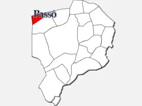 Localização no município de Moimenta da Beira