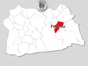 Localização no município de Monção