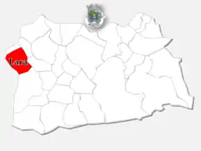 Localização no município de Monção