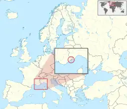 Localização de Mónaco / Mônaco