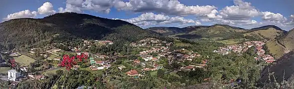 Visão panorâmica do Mirante do Cristo Redentor.