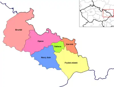 Distritos de Moravia-Silesia